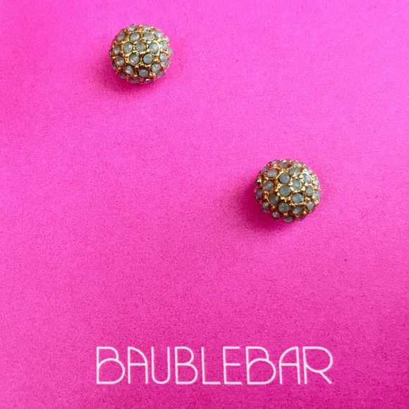 NWOT Baublebar Round Ball Shaped Stud Earrings - Picture 4 of 6